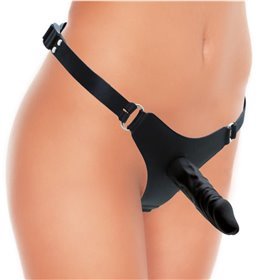 Rimba Arnês de látex com vibrador 12 cm