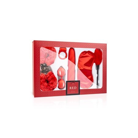 Conjunto Eu amo vermelho