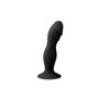 Vibrador de silicone com ventosa preto