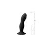 Vibrador de silicone com ventosa preto