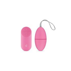 Ovo vibratório rosa com controle remoto