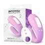 Vibrador Brightmauve para Casais Duplo Motor Controle Remoto USB Silicone