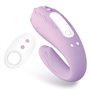 Vibrador Brightmauve para Casais Duplo Motor Controle Remoto USB Silicone