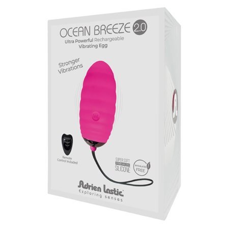 Ovo Vibratório com Controle Remoto Ocean Breeze 2.0 Rosa