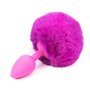 Plug Anal com Pompom Roxo Tamanho S