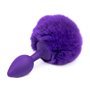 Plug Anal com Pompom Roxo Tamanho S