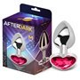 Plug Anal com Jóia Coração Rosa Coral Tamanho M