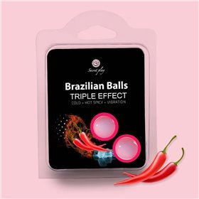 Conjunto 2 Bolas Brasileiras Triplo Efeito (Calor, Frio e Vibração)
