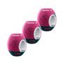 Conjunto de 3 ovos masturbadores modelo bolha