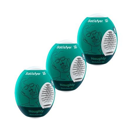 Conjunto de 3 Ovos Masturbadores Modelo Safado