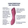 Curvy Trinity 3 Vibrador e Ventosa Tripla Estimulação USB Vermelho