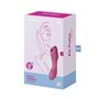 Curvy Trinity 3 Vibrador e Ventosa Tripla Estimulação USB Vermelho