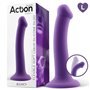 Silicone Bouncy Vibrador Flexível Hiper Flexível 7,5 - 19 cm Tamanho L Roxo