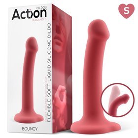 Silicone líquido Bouncy do vibrador Hyper flexível tamanho S Borgonha de 6,5 - 16,5 cm