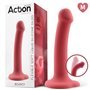 Silicone líquido Bouncy do vibrador hiper flexível tamanho M Borgonha de 7 - 18 cm