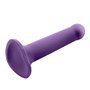 Silicone líquido Bouncy do vibrador hiper flexível tamanho M roxo de 7 - 18 cm