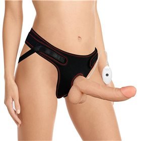 Arnês com Vibrador com Vibração e Controle Remoto 8.5