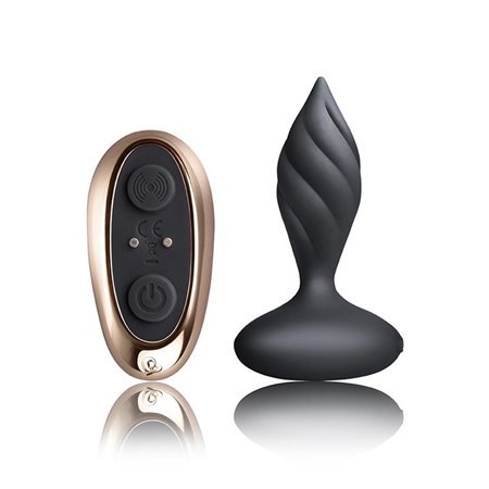 Plug Anal com Controle Remoto Petite Sensations Desire Preto