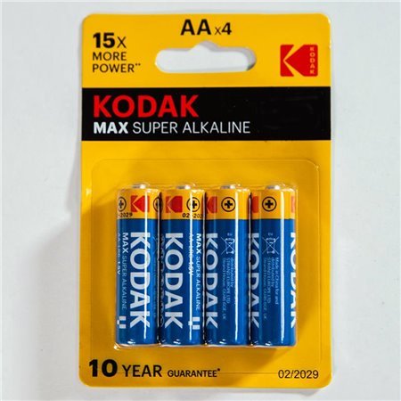 Blister de bateria alcalina Super Max AA LR6 de 4