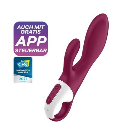Vibrador caso aquecido com função de calor G-Spot USB Silicone