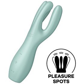 Vibrador Threesome 3 Lay-on 3 Motores Menta