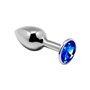 Plug Anal com Jóia Azul Tamanho M