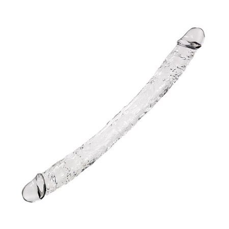 Vibrador Duplo Supremo 38,5 cm Transparente