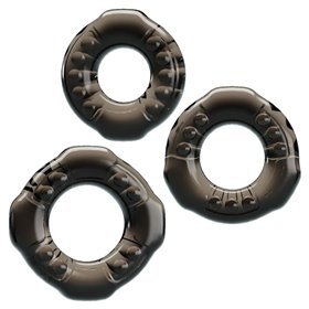 Conjunto de 3 anéis para pênis