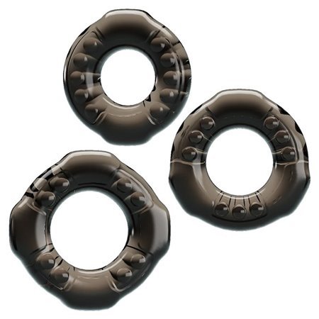 Conjunto de 3 anéis para pênis