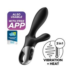 Vibrador Heat Climax com APP G-Spot, P-Spot e Função de Calor Magnético USB Períneo