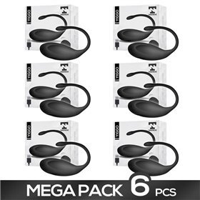 Pacote de 6 ovos vibratórios com controle remoto USB