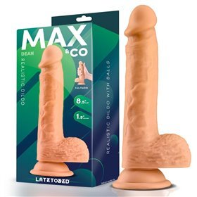 Dean Realista Vibrador com Testículos 8.5 Natural