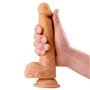 Dean Realista Vibrador com Testículos 8.5 Natural
