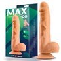 Vibrador de nuvem realista com testículos 8.3 Natural