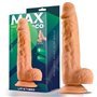 Andi Vibrador realista com testículos 9.1 Natural