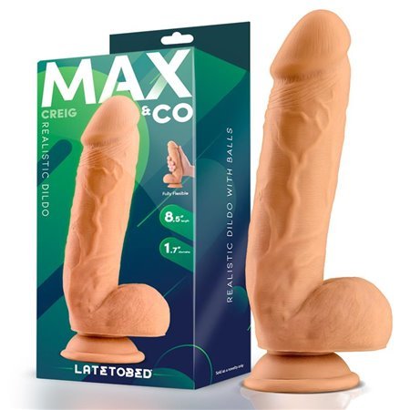 Creig Vibrador Realista com Testículos 8.5 Natural