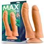 Vibrador Duplo Realista Gêmeo 7.1 Natural