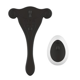 Estimulador de calcinha com controle remoto USB preto