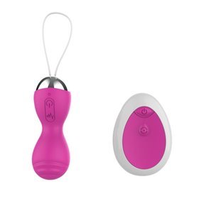 Ovo vibratório de controle remoto USB rosa