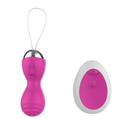 Ovo vibratório de controle remoto USB rosa