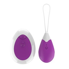 Ovo vibratório com controle remoto USB roxo