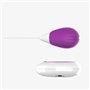 Ovo vibratório com controle remoto USB roxo