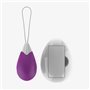 Ovo vibratório com controle remoto USB roxo