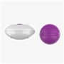 Ovo vibratório com controle remoto USB roxo