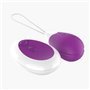 Ovo vibratório com controle remoto USB roxo