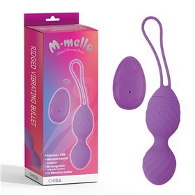 Ovo Vibratório Controle Remoto Ridged USB Silicone 7.4