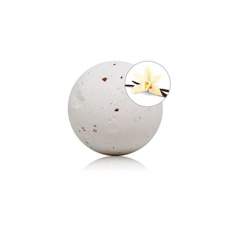 Bomba de banho com aroma de baunilha e pétalas de rosa 150 gr