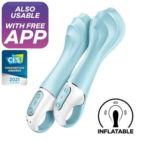 Vibrador de bomba de ar 5 vibrador de inflação com aplicativo Satisfyer Connect