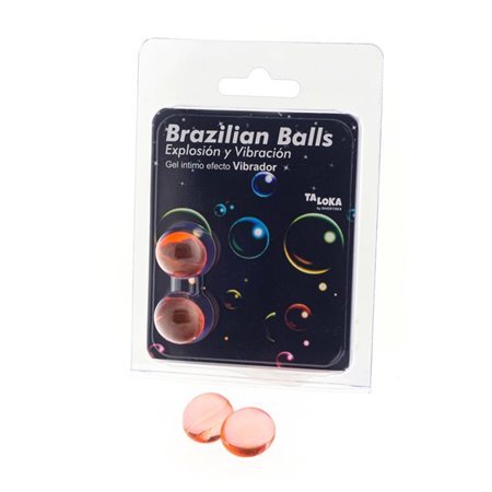 Conjunto de 2 bolas brasileiras com efeito vibratório emocionante