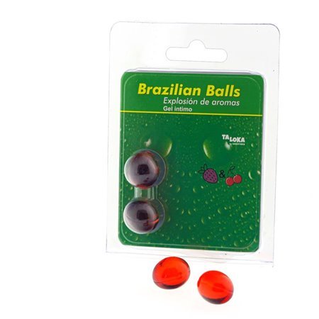 Conjunto 2 Bolas Brasileiras Aroma Morango e Cereja